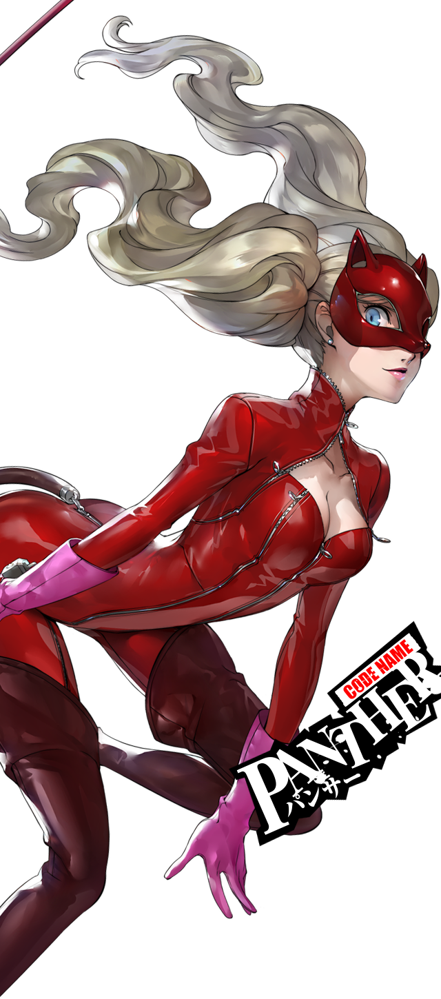 高巻杏 怪盗ver - - Persona 5 Catsuit (640x1449), Png Download