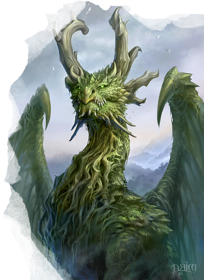 Credits - Dragon (650x904), Png Download