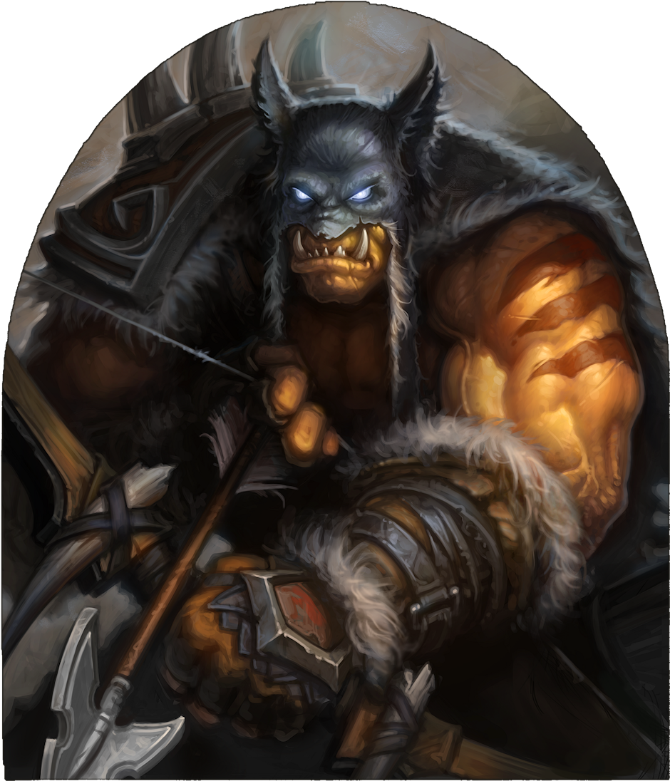It Is As Simple As - Rexxar Hearthstone Art (1045x1200), Png Download