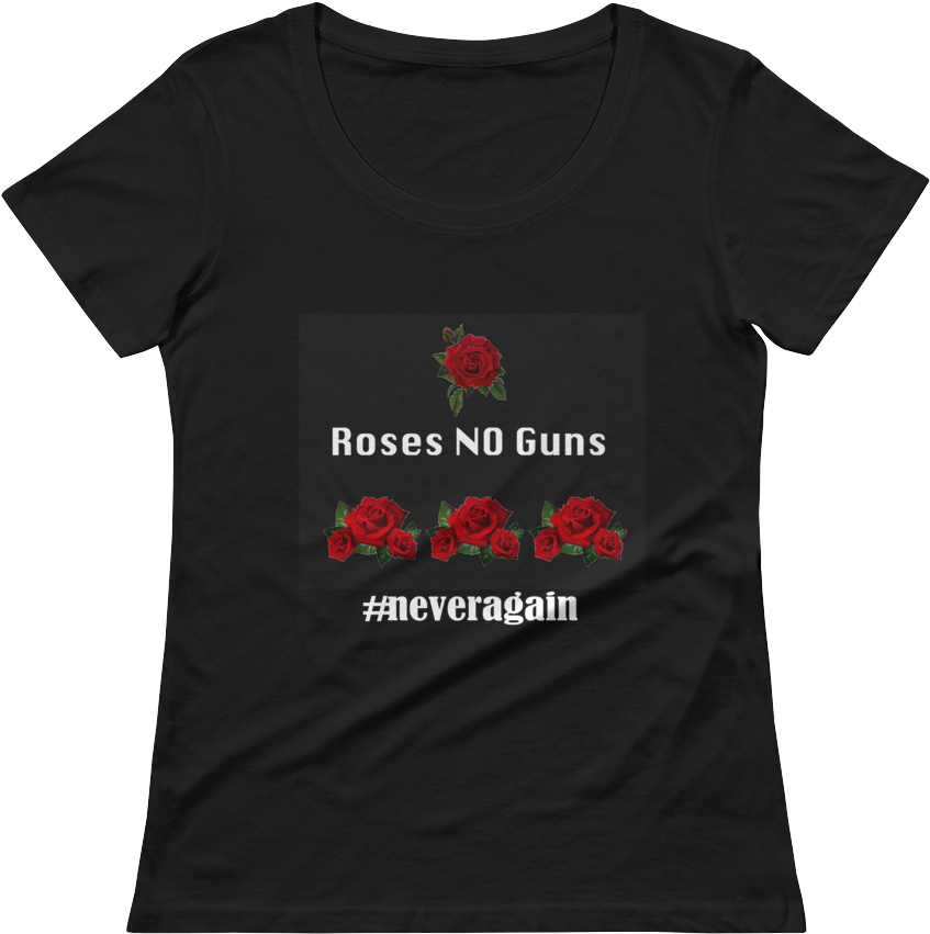 Roses No Guns Ladies' Scoopneck T-shirt - I M Judging You Shirt (1000x1000), Png Download