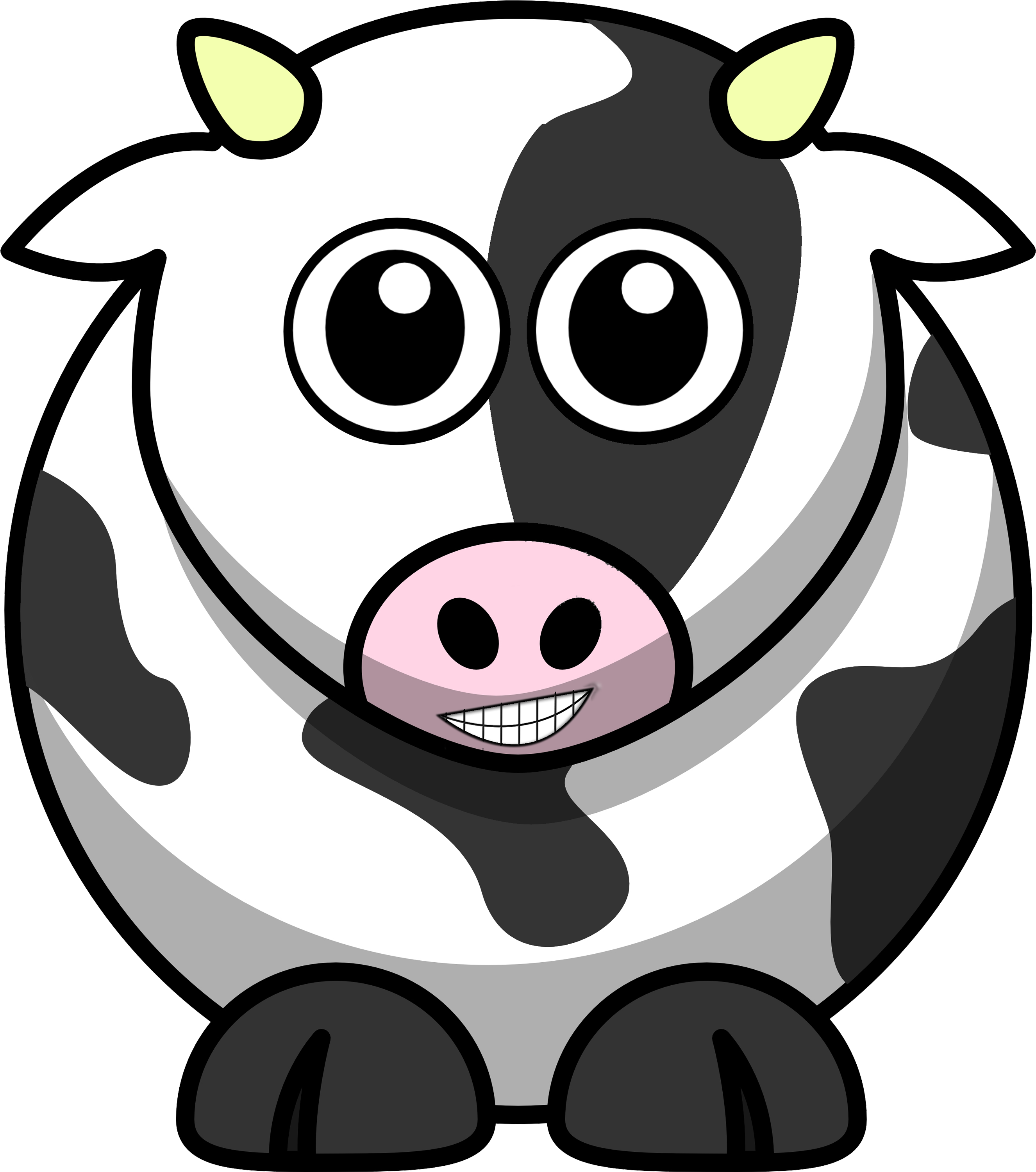 Hearthpwn - Cartoon Cow (3000x3000), Png Download