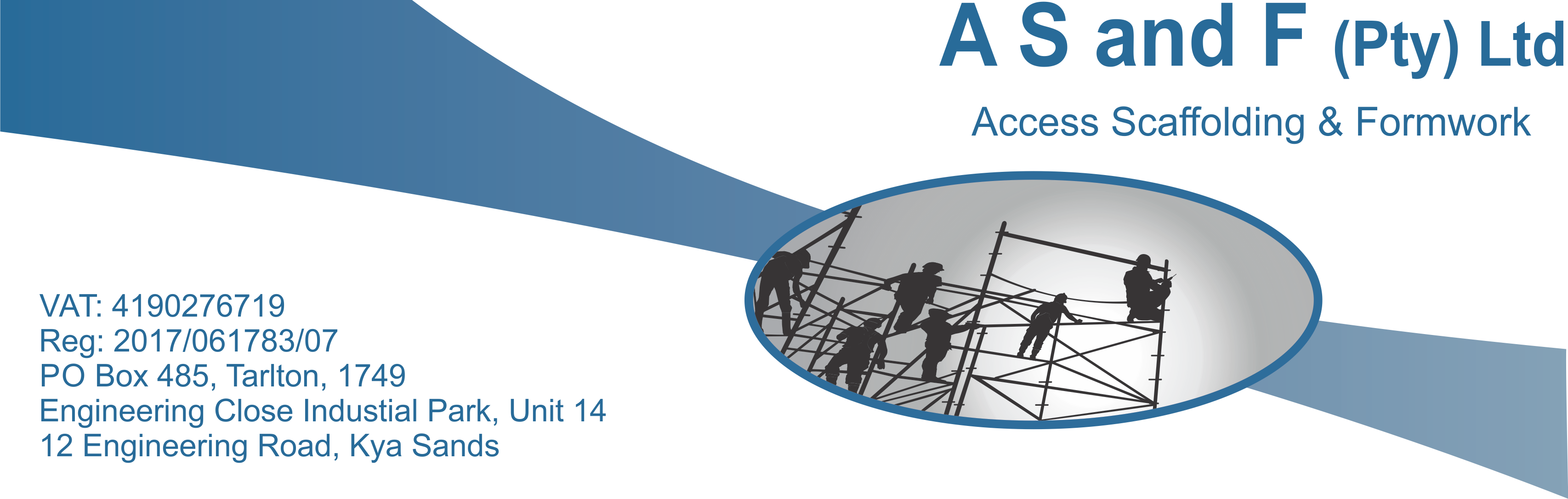 A S And F Pty Ltd Access Scaffolding And Formwork - Circle (3412x1086), Png Download
