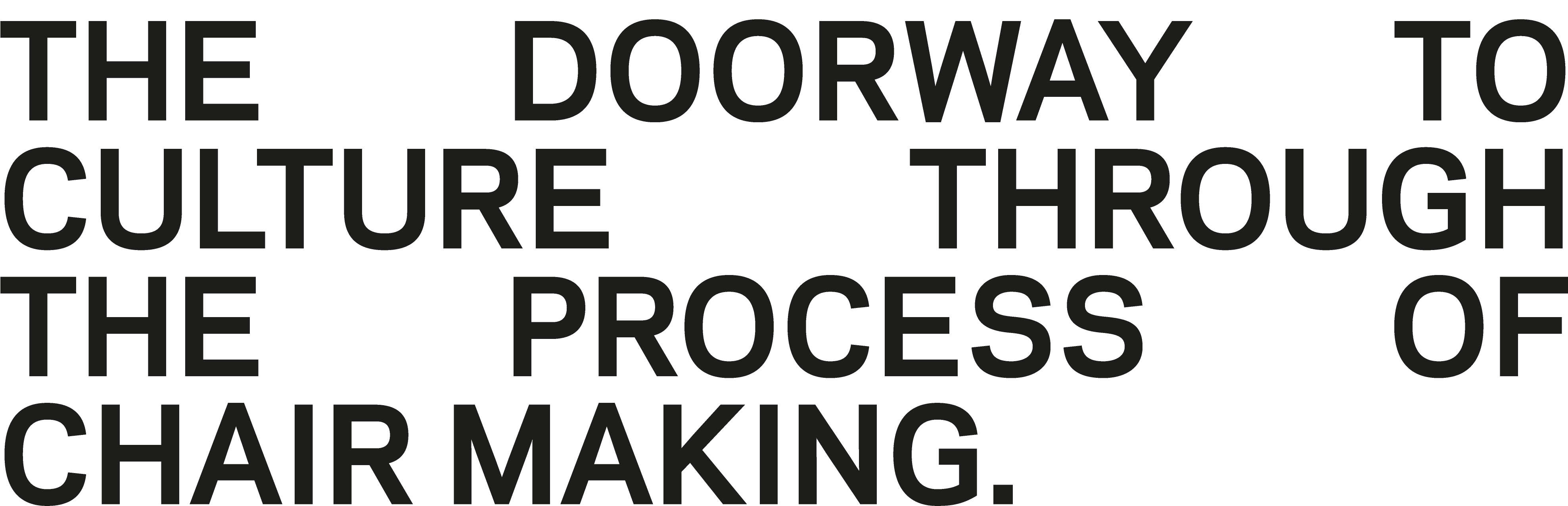 Ccc Is A Research About The Cultural Context Of Furniture - Monochrome (4267x1516), Png Download
