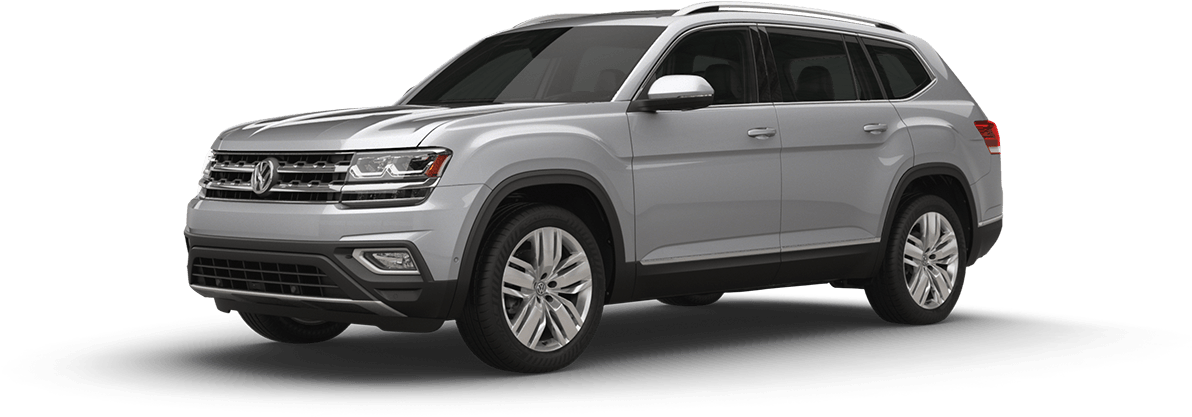 2018 Volkswagen Atlas - 2018 Vw Atlas Black (1200x472), Png Download