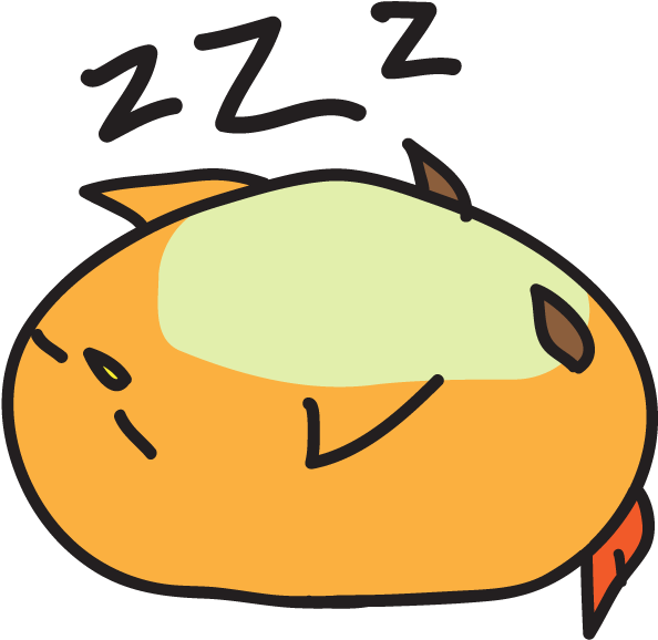 Sleepy Orangy (618x618), Png Download
