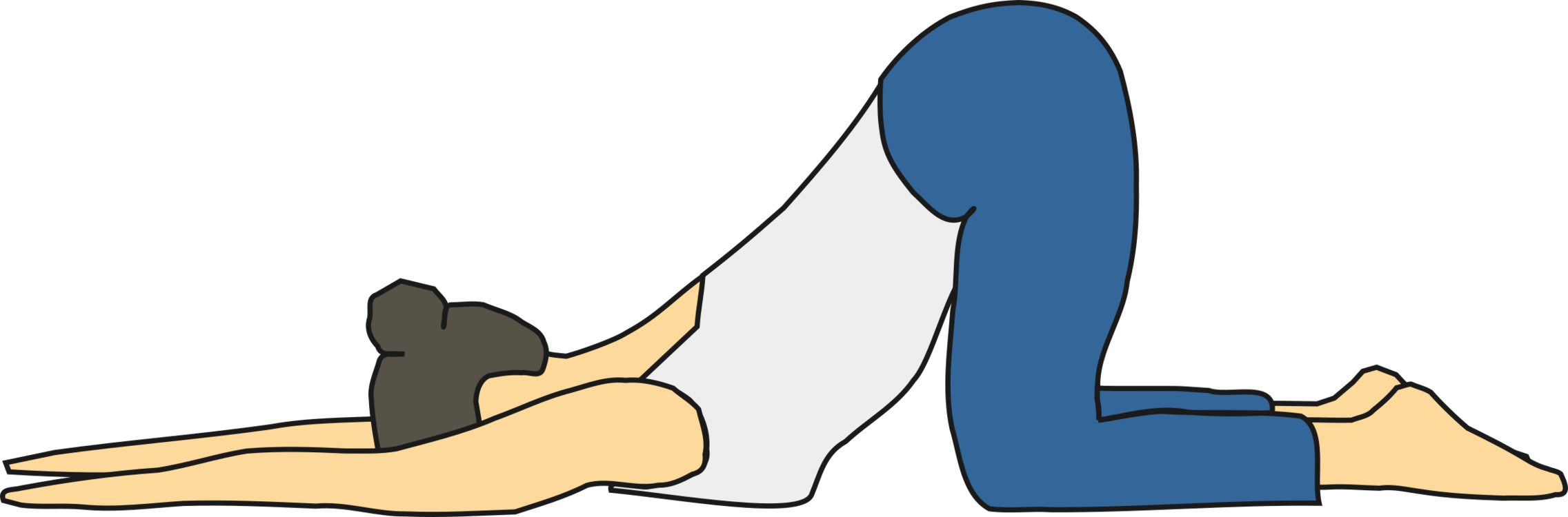 Gymnastics Download Stretching Exercise Flexibility - Etirements Png (2273x750), Png Download