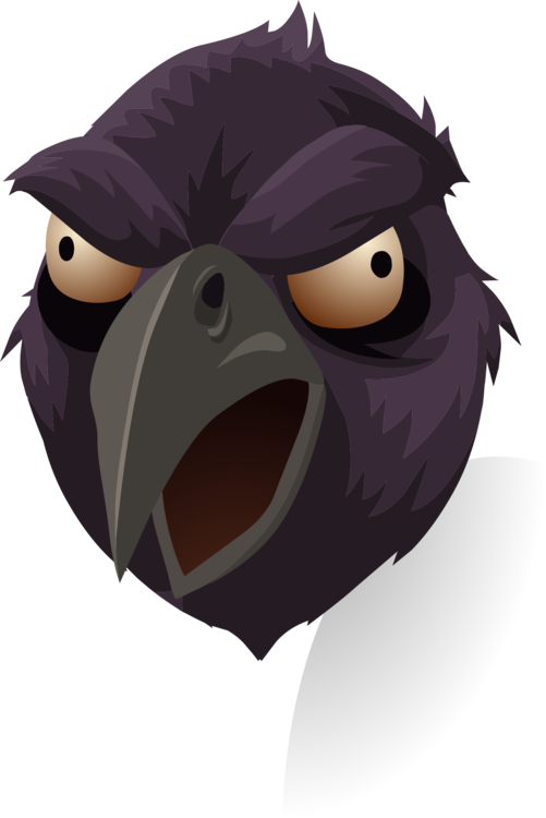 Rook Crow Common Raven Download Computer Icons - Birds Head Png (501x750), Png Download
