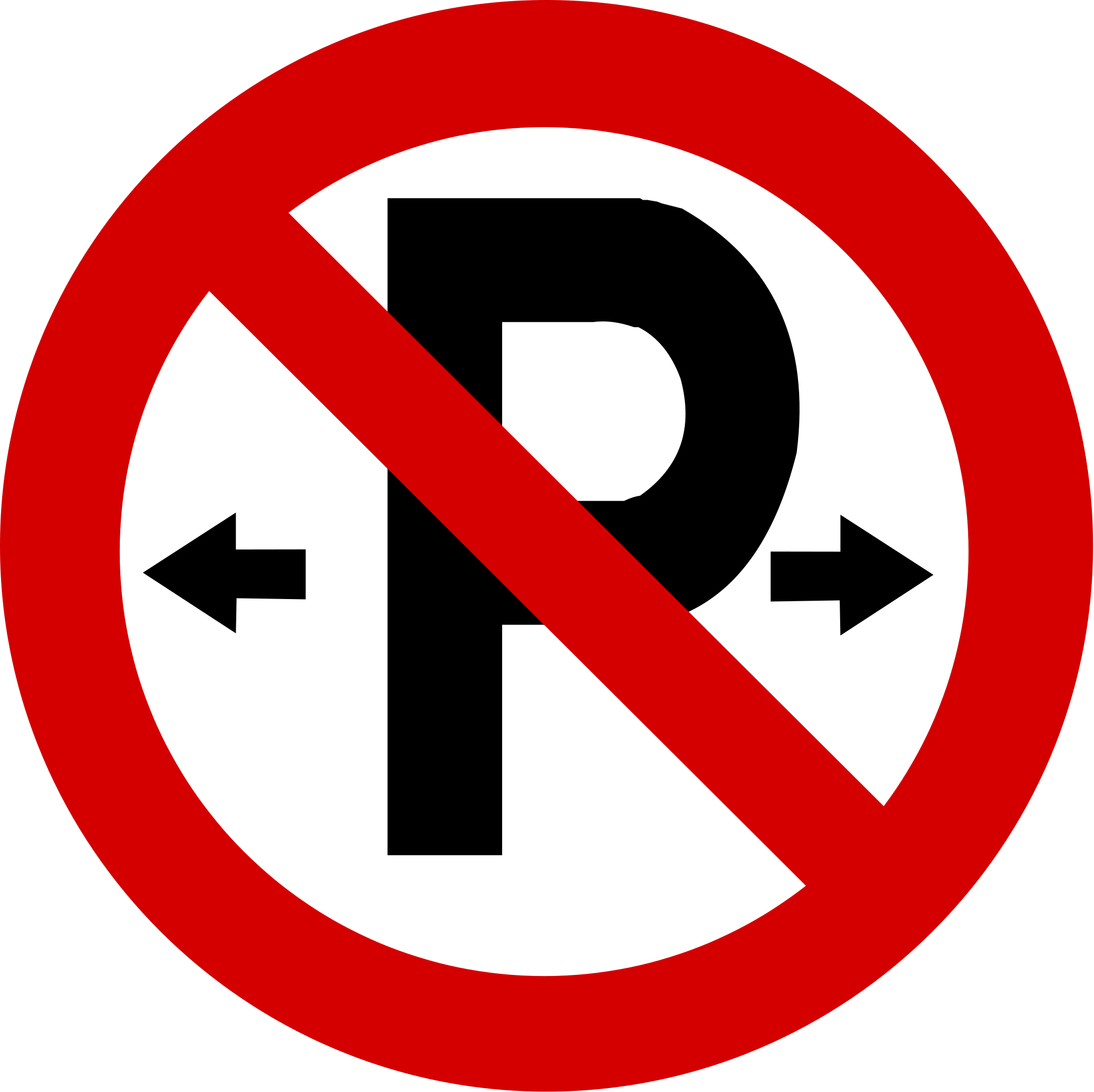 No Parking Logo Png - No Parking Road Sign Ireland (2000x1996), Png Download