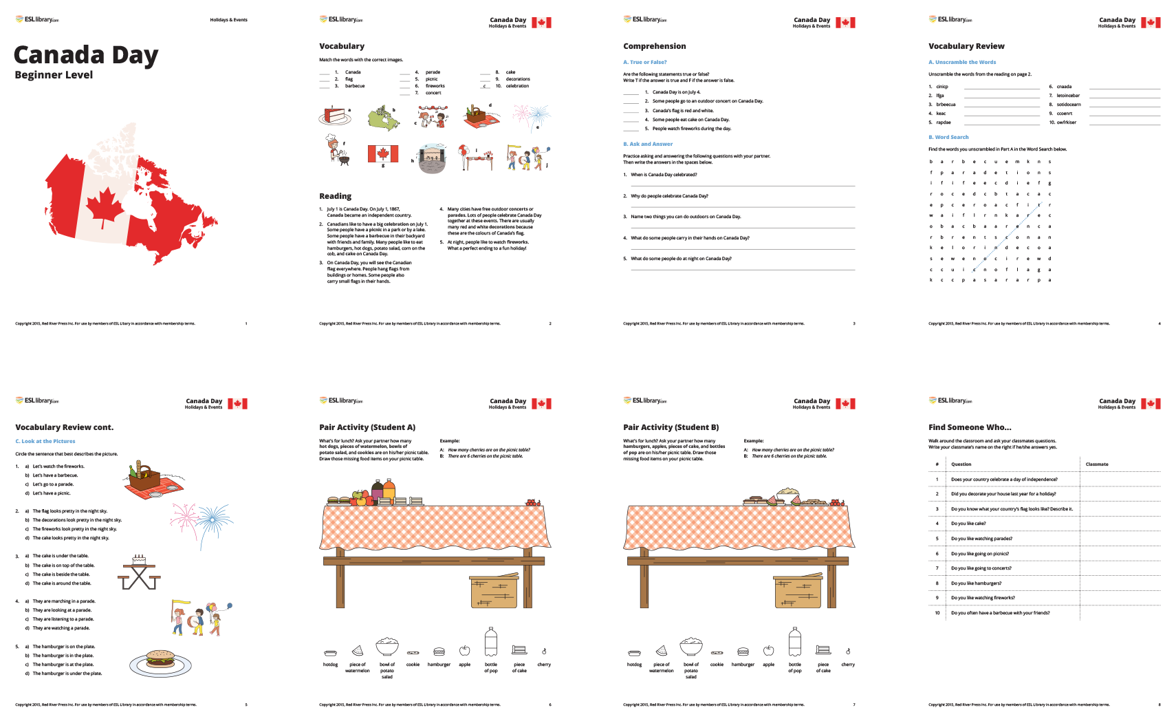 93 Canada-day Beg - Valentine's Day English Lesson (1710x1048), Png Download