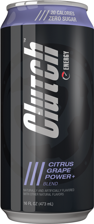Clutch Energy Drink Single Can - Soft Drink (2400x2400), Png Download