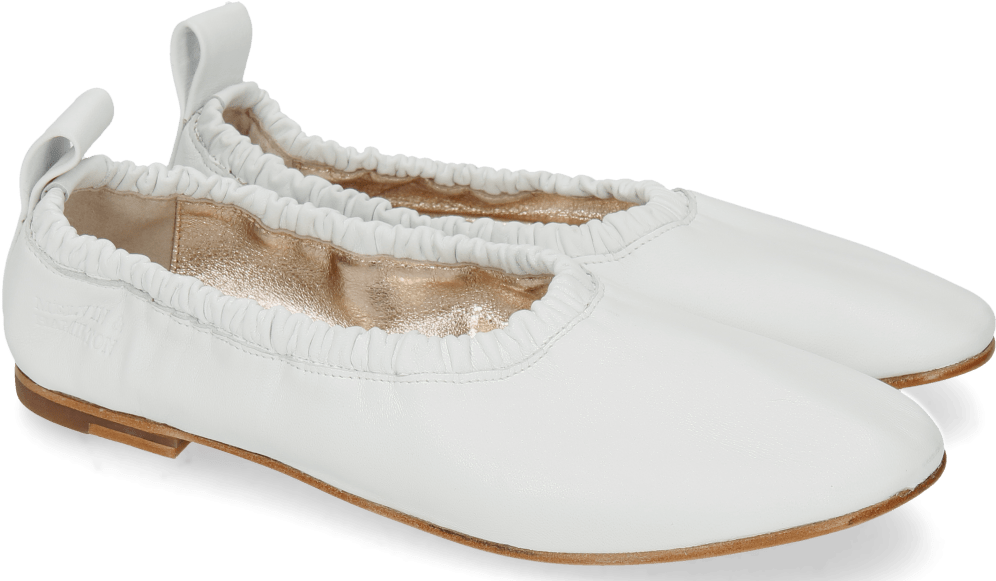 Ballet Pumps Iris 2 Nappa White Sheep Platin - Ballet Flat (1024x1024), Png Download