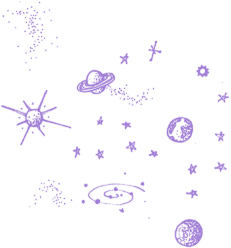Stickers Sticker - Simple Solar System Doodle (1024x1016), Png Download
