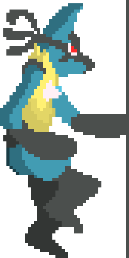 Mega Lucario Run2 - Illustration (540x840), Png Download