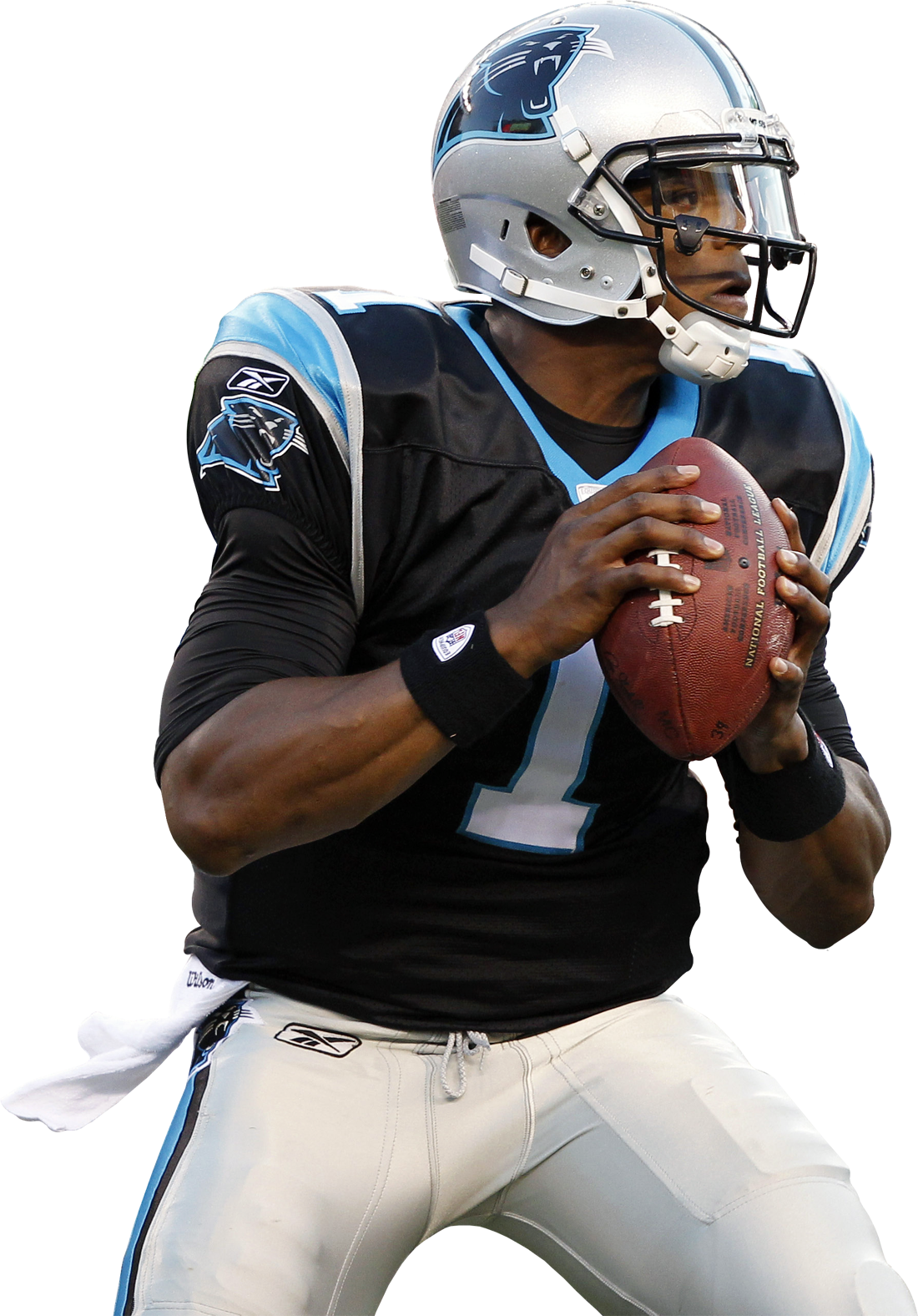 Cam Newton Carolina Panthers Art (1100x1576), Png Download