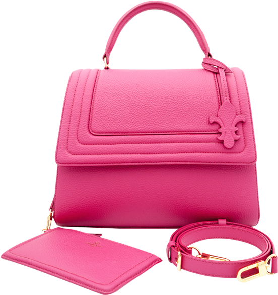 Download Gaby Gm Cuir Marignan Fuschia Kelly Bag Full Size PNG