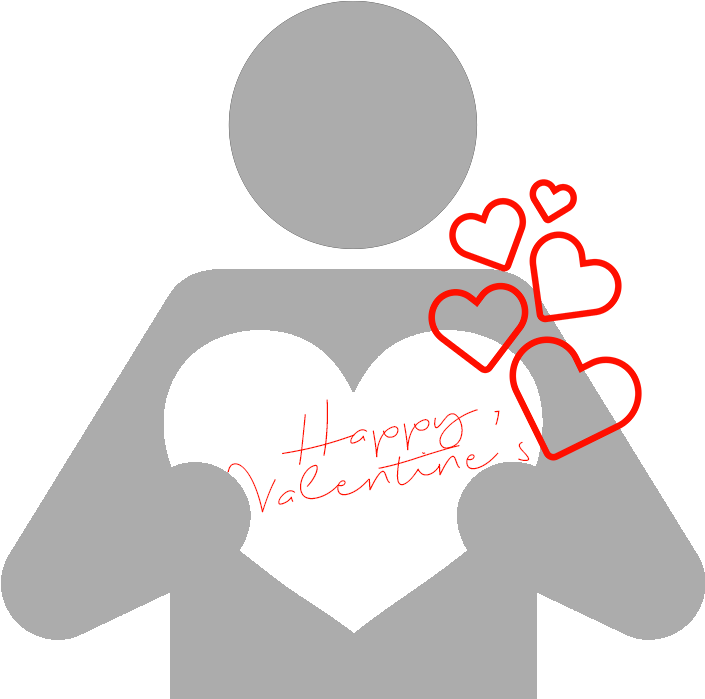 Download Happy Valentine's Loving Character Transparent - Graphic Design (750x750), Png Download