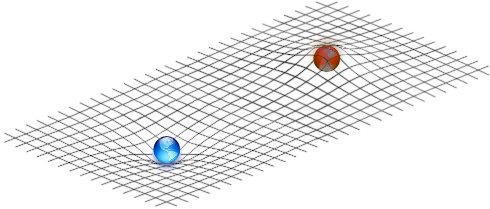 Two-sided Spacetime Curvatures - Zakrzywienie Czasoprzestrzeni Czarne Dziury (980x425), Png Download