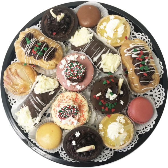 Assorted Mini Pastry Platter - Pastry (600x600), Png Download