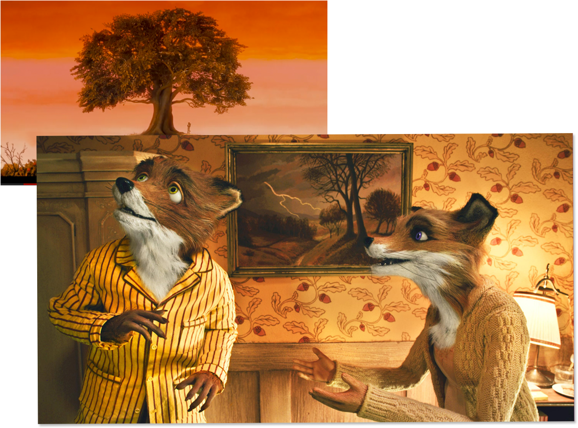 Famous Trees In Movies, From *avatar* To *ferngully* - Fantastic Mr Fox Color Palette (1300x900), Png Download