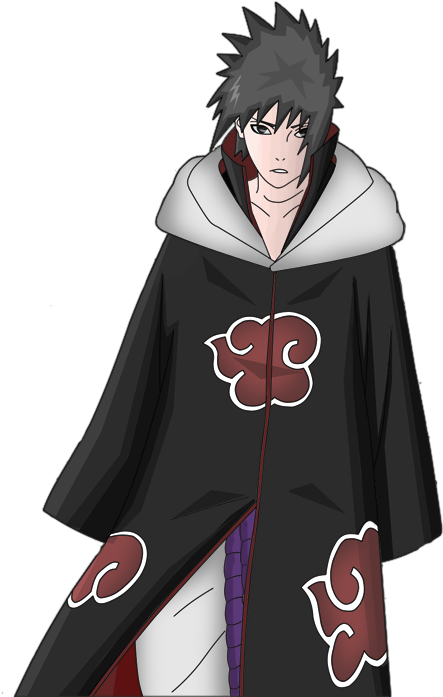 Spoiler - Sasuke Akatsuki (454x750), Png Download