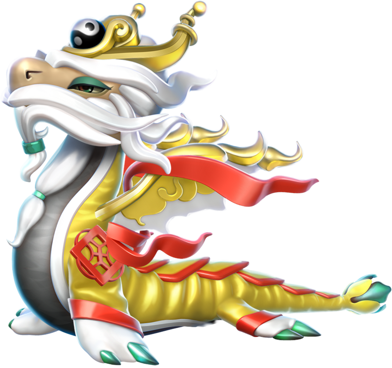 Taiyi Zhenren Dragon - Dragon Mania Legends Divine Dragons (1252x1174), Png Download
