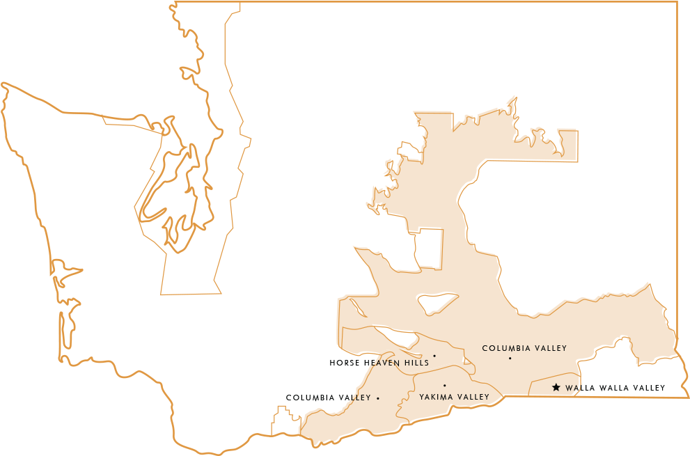 Located In The Northeastern Corner Of The Walla Walla - Map (1046x724), Png Download