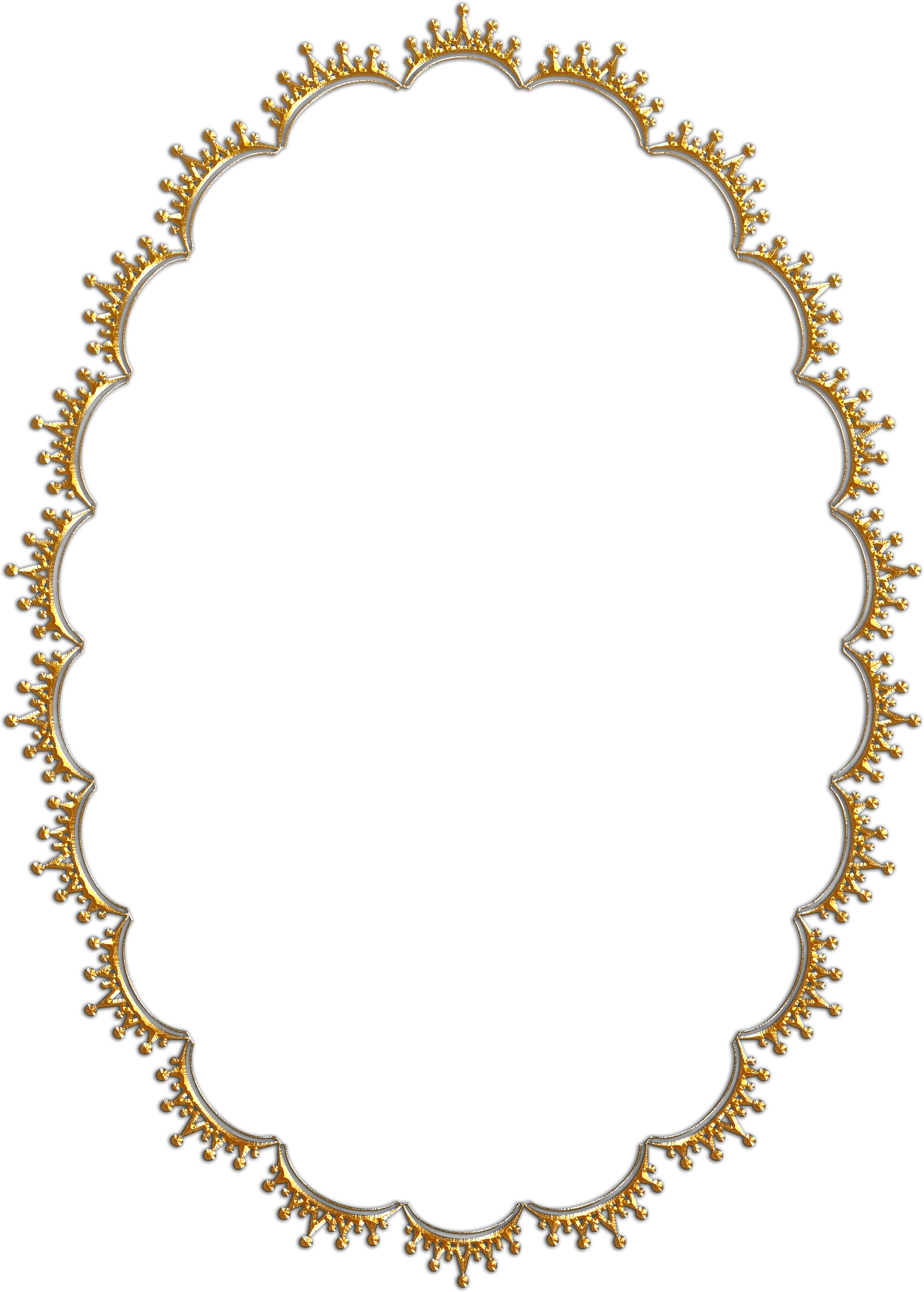 Рамки Пнг Золотые - Golden Round Frame Png (1911x2671), Png Download
