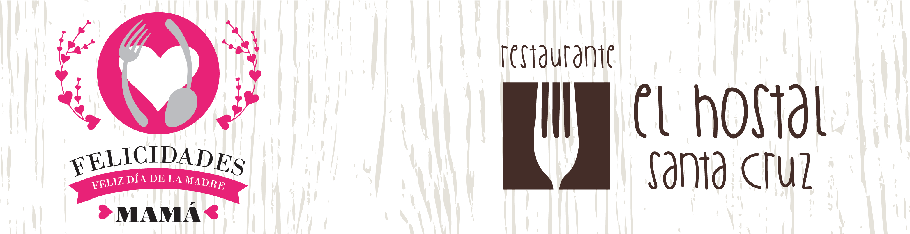 Restaurante El Hostal Dia De La Madre - Wood (3125x804), Png Download