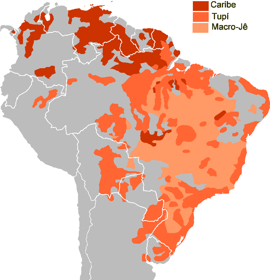 Cibaeños, Who Overlaps With Them [archive] - South America Indigenous Map (951x997), Png Download