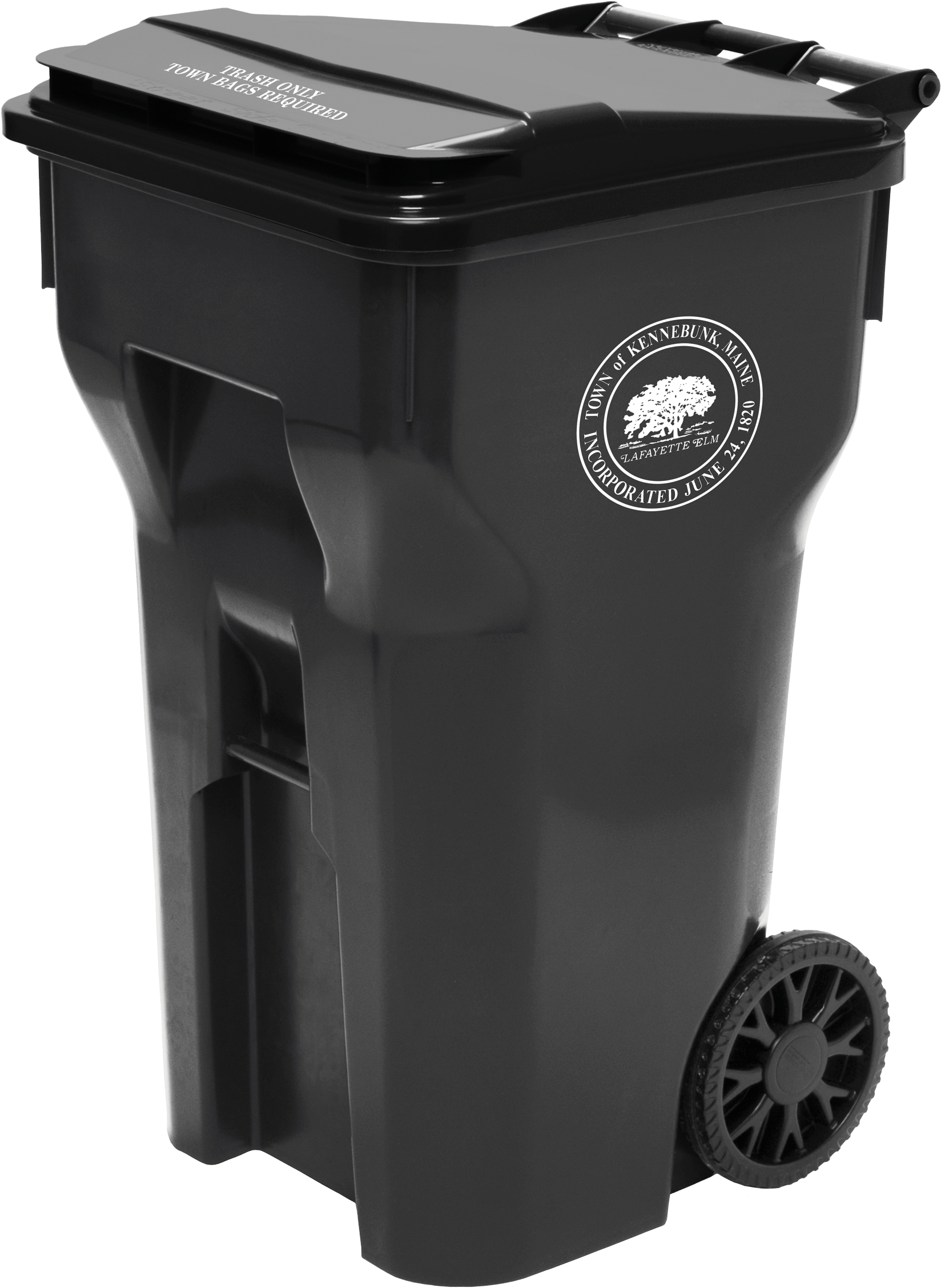 Trash Can With Transparent Background - Waste Management October 2017 New 64 Gallons (2000x3000), Png Download
