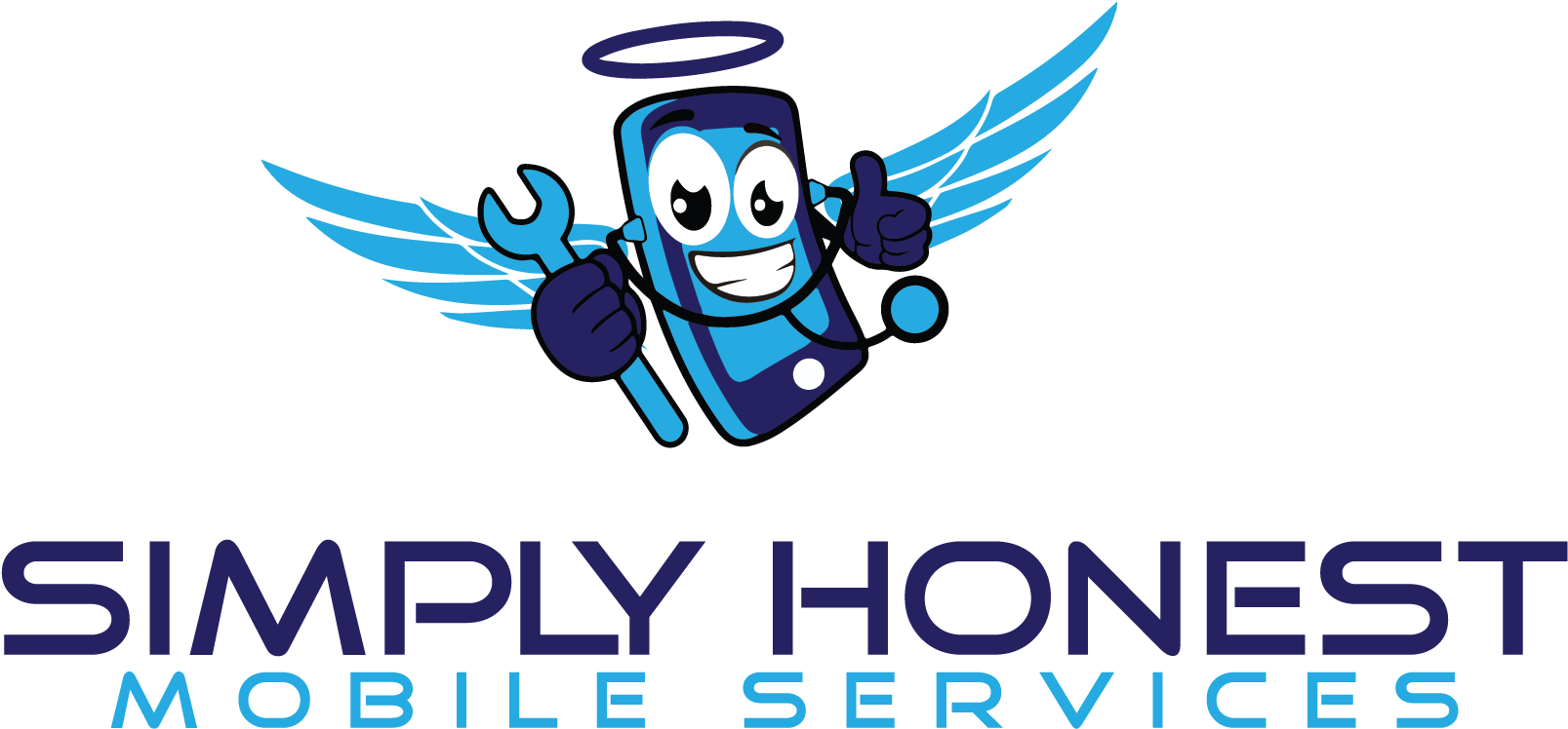 Simply Honest Mobile - Mobile Service Logo Png (1644x799), Png Download