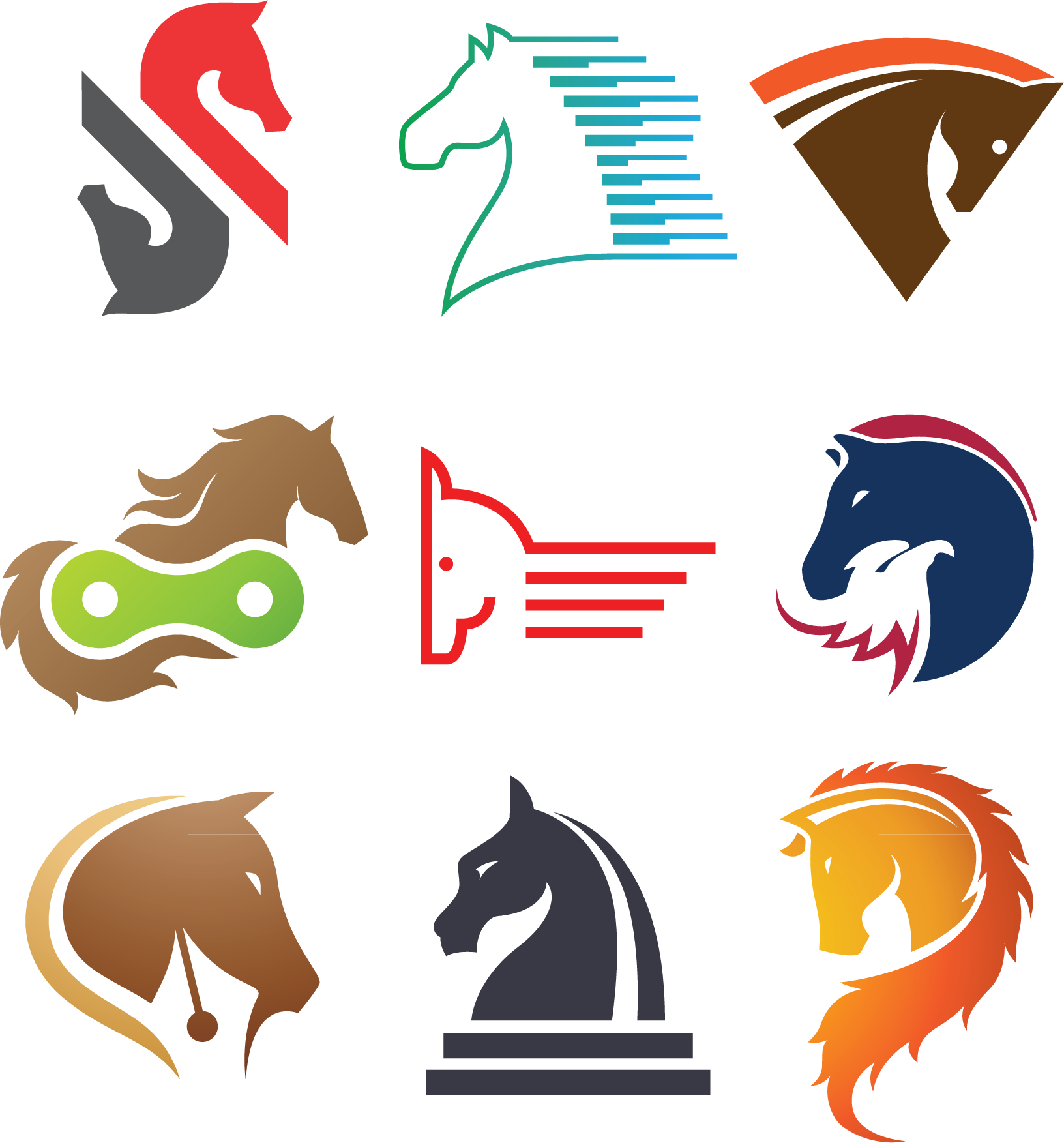 Clipart Download Logo Clip Art Design Transprent Png - لوغو حصان (1632x1753), Png Download