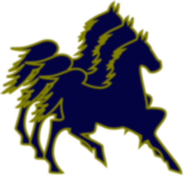 Triple Horse (600x573), Png Download
