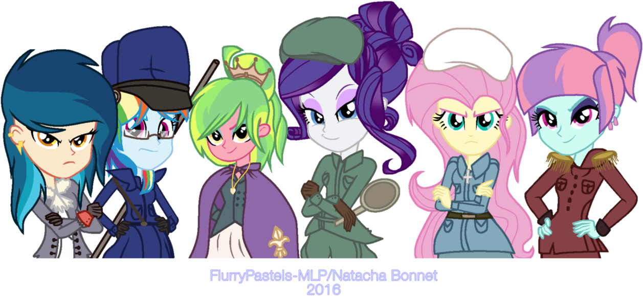 Flurrypastels-mlp, Crossover, Dead Source, Equestria - Mlp Equestria Girls Rainbow Dash And Fluttershy (1280x588), Png Download