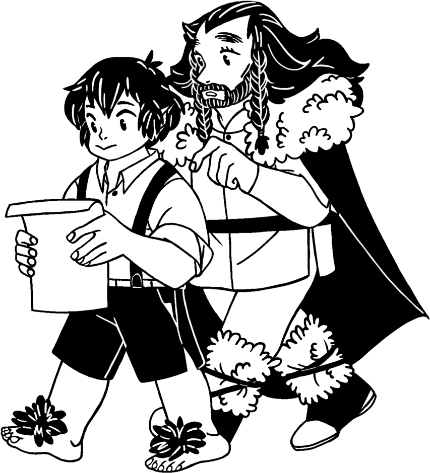 New Canvashobbitadthick - Cartoon (1000x1182), Png Download