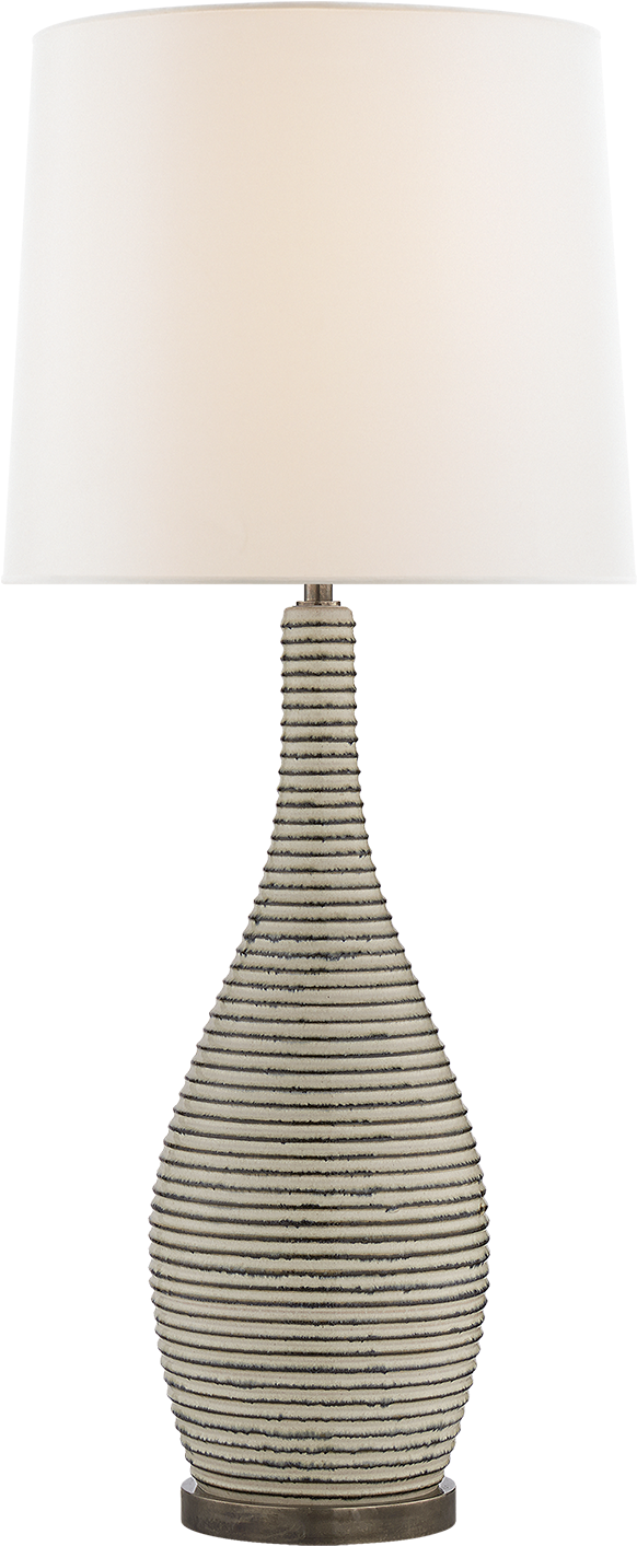 Sonara Table Lamp In Ivory And Chalk Black Pearl With - Lampshade (1440x1440), Png Download