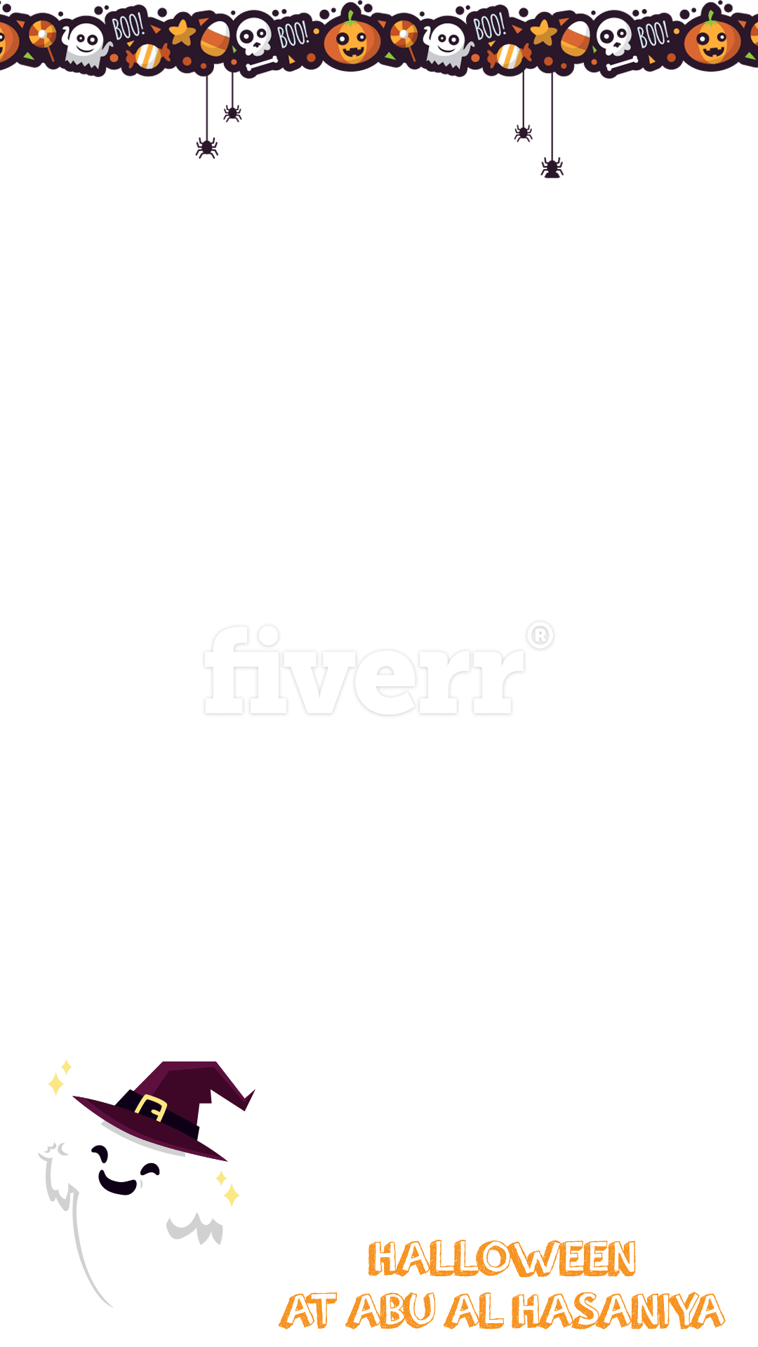 Design Halloween Snapchat Geofilters Dianadabija Png - Cartoon (1080x1920), Png Download