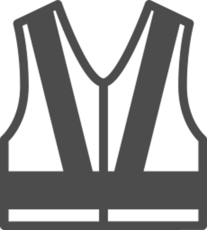 Cinta Reflectante - Vest (719x800), Png Download