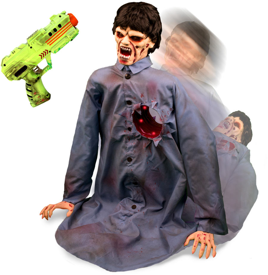 Shotgun Blast Zombie - Shotgun (1000x1000), Png Download