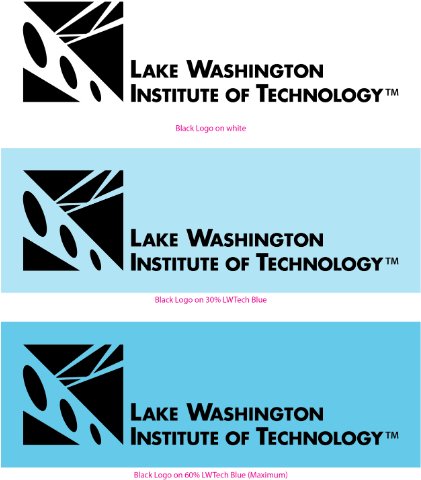 Lwtech Acceptable Logo Color Variations - Lake Washington Institute Of Technology (420x525), Png Download