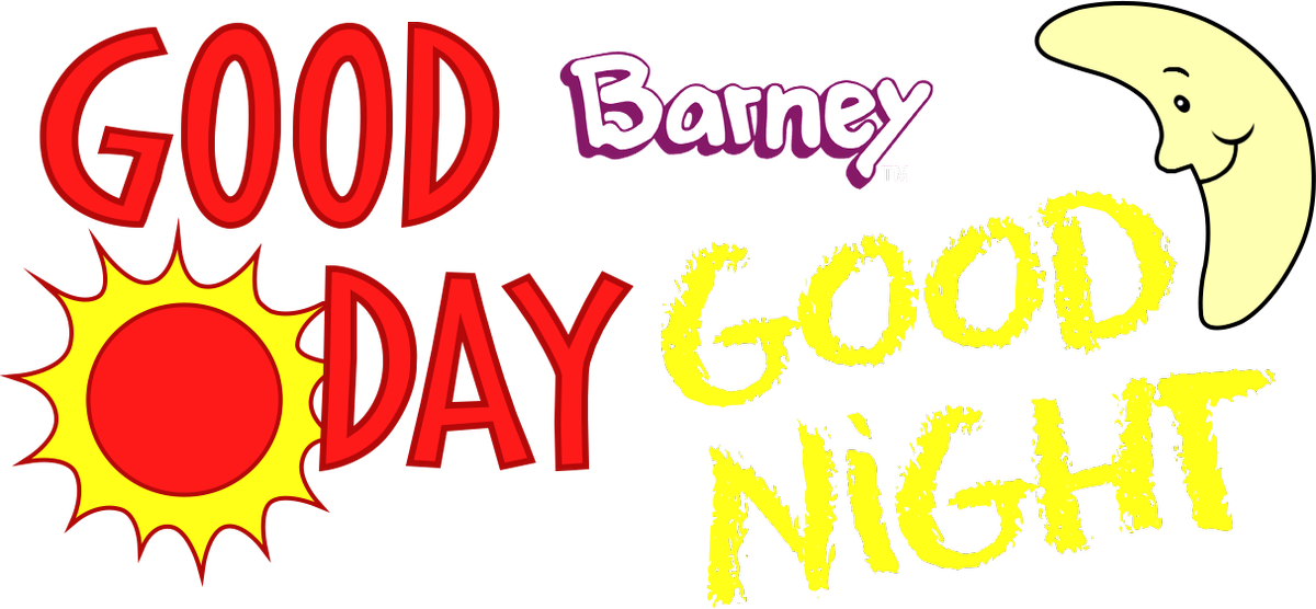 Barney Good Day Good Night (1200x556), Png Download