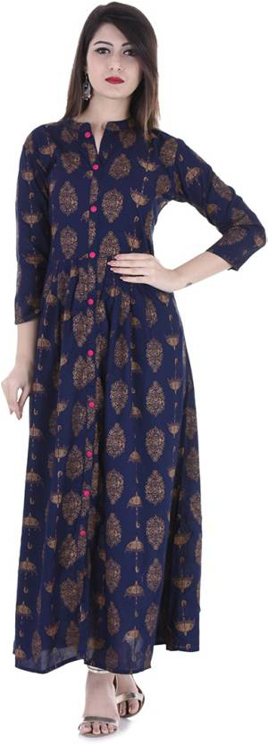 Stylum Festive & Party Graphic Women Kurti (832x832), Png Download