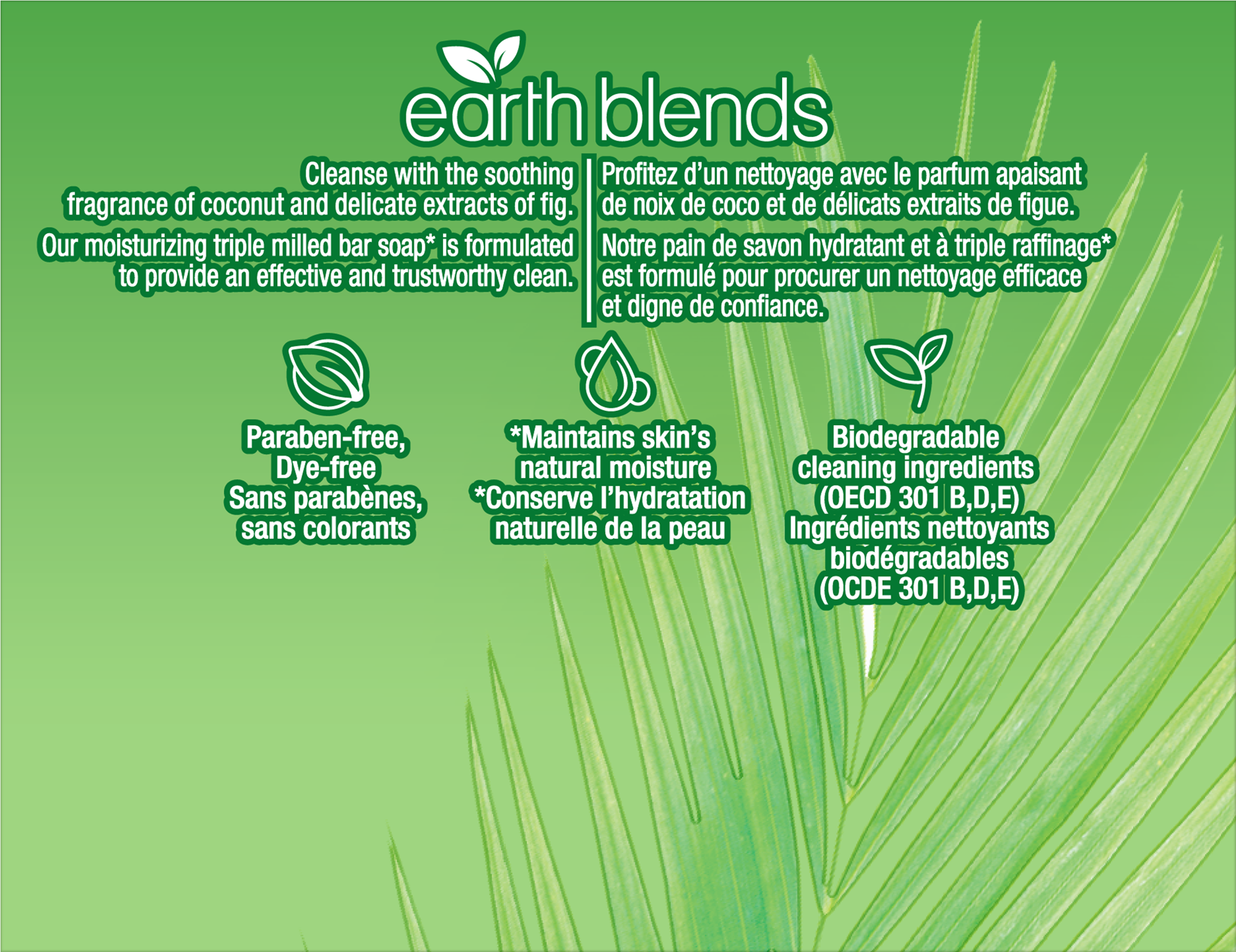 Softsoap Earth Blends Bar Soap, Coconut & Fig, Two - Grass (2500x2500), Png Download