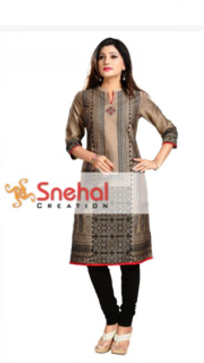 Sale Cotton Kurti Cotton Kurti - Formal Wear (500x717), Png Download