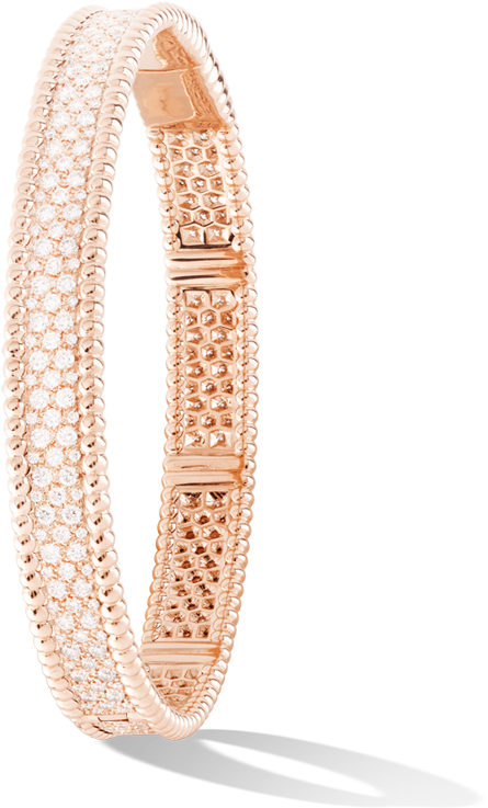 Van Cleef & Arpels - Van Cleef Perlee With Diamond (875x875), Png Download