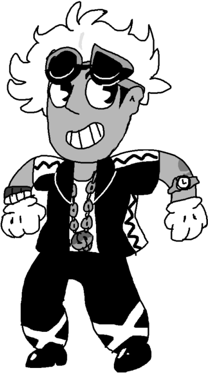 “team Skull Boss Guzma Swings In ” So I Just Wanted - Cartoon (477x750), Png Download