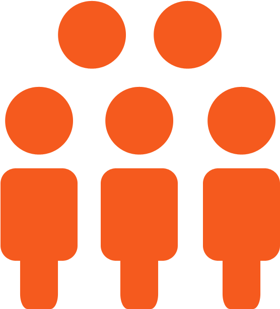 The Spark Group - Orange Group Of People Png (800x800), Png Download