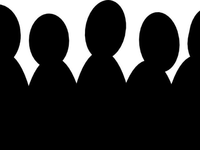 People Silhouette Clipart Small Group - Audience Clipart Png (640x480), Png Download