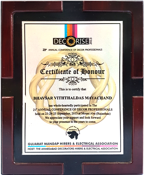 Certificate Of Honoure Given By Sundaram Carpets Awarded - Picture Frame (1143x663), Png Download