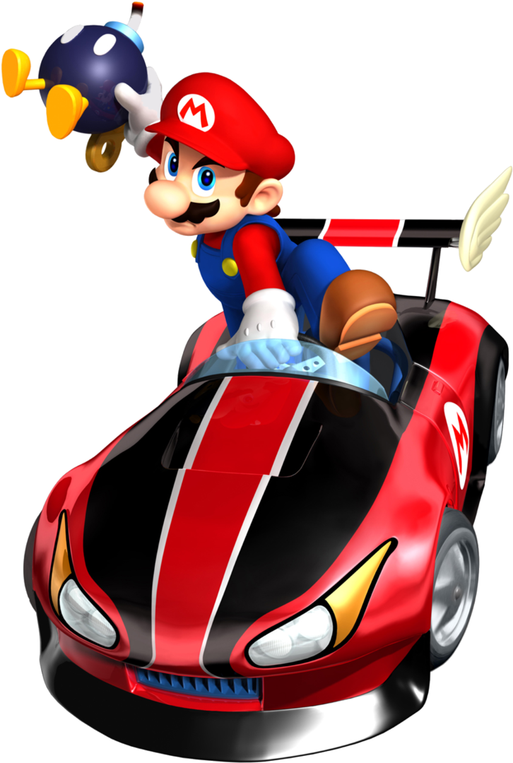 Super Mario Kart Png Photo - Mario Kart Wii Mario (800x1137), Png Download